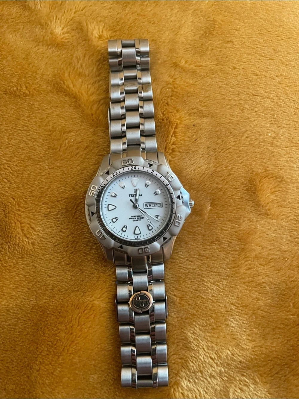 Men’s Festina Silver Stainless Steel Watch - Silver Dial